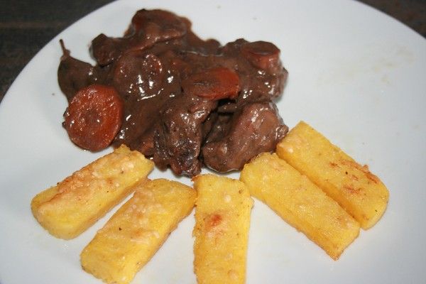 Civet de sanglier et polenta